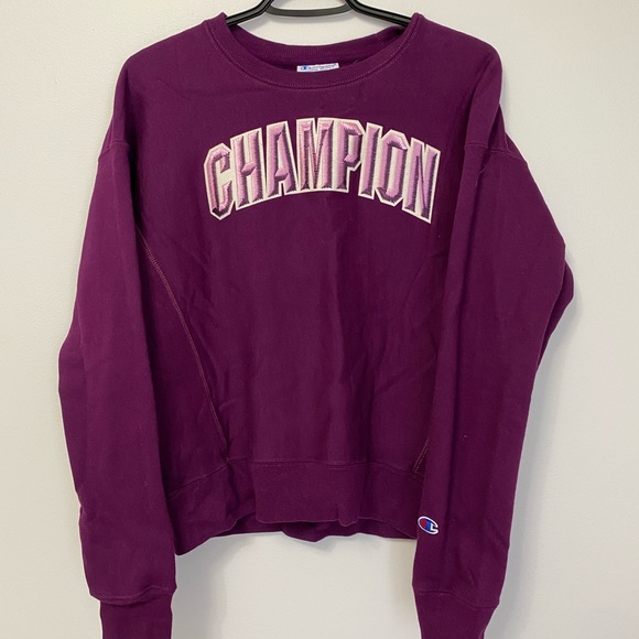 champion reverse weave block arch sweatshirt - Picture 4 of 9
